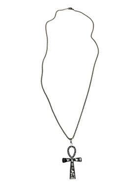 Egyptian Ankh Cross of Life Stainless Steel Amulet Pendant Necklace